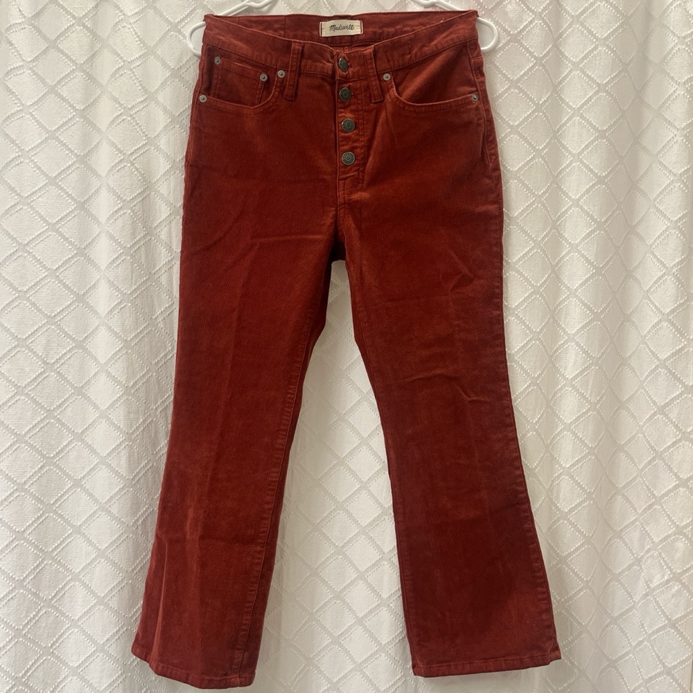 Madewell Pants 
Style: corduroy cali demo boot pants 🧡